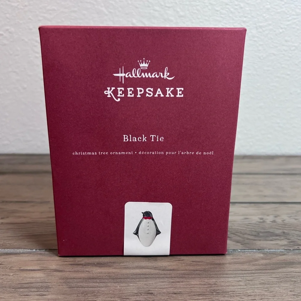 Hallmark Keepsake *NEW* Porcelain Christmas Ornament 2016 “Black Tie” Penguin‎